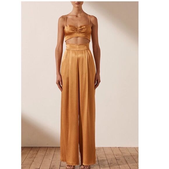 ALMA TUXEDO TROUSER - TURMERIC - Picture 2 of 9